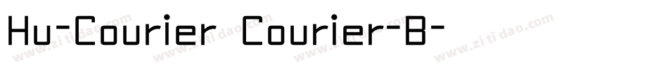 Hu-Courier Courier-B字体转换